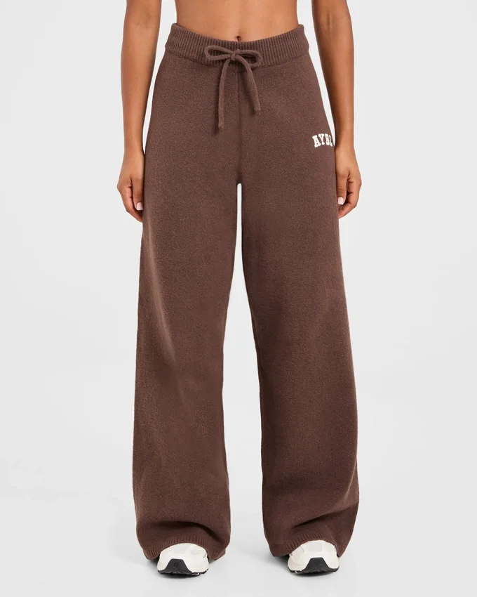 Varsity Oversized-Jogginghose aus Strick