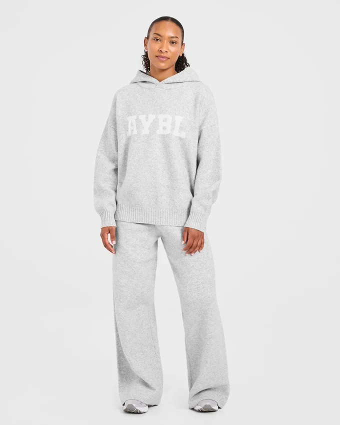 Varsity Oversized-Jogginghose aus Strick