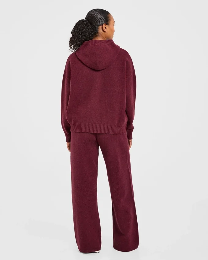 Varsity Oversized-Jogginghose aus Strick