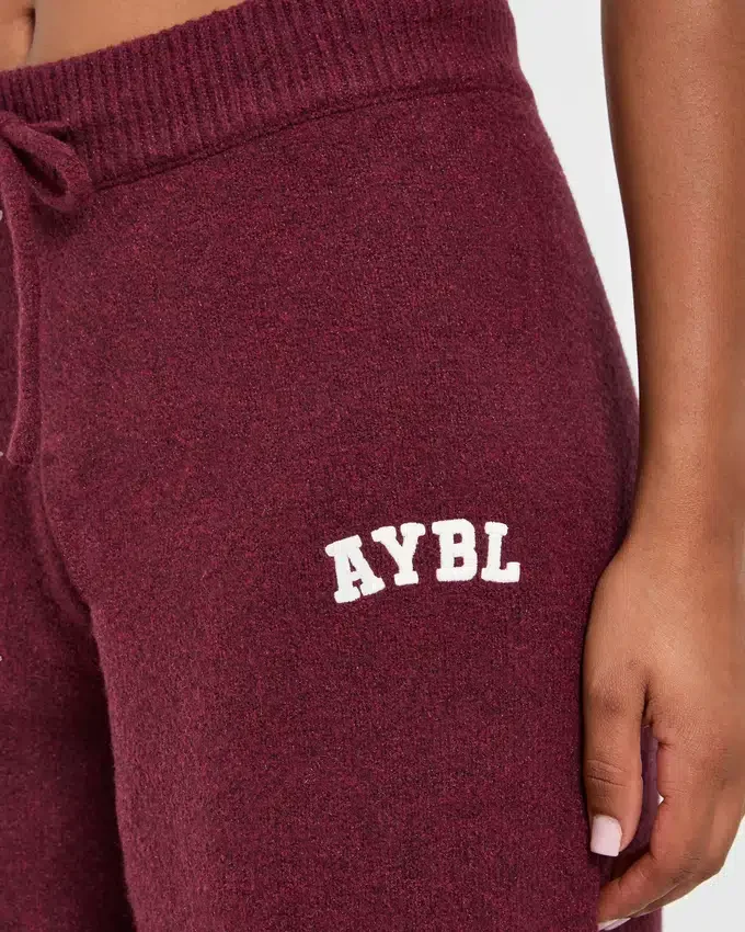 Varsity Oversized-Jogginghose aus Strick