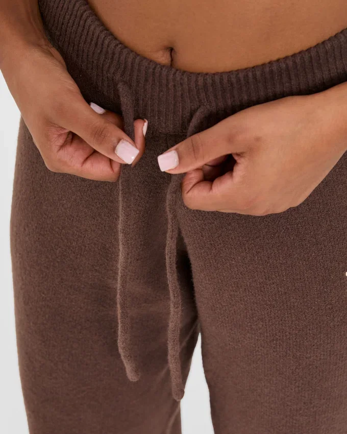 Varsity Oversized-Jogginghose aus Strick