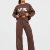Varsity Oversized-Jogginghose aus Strick