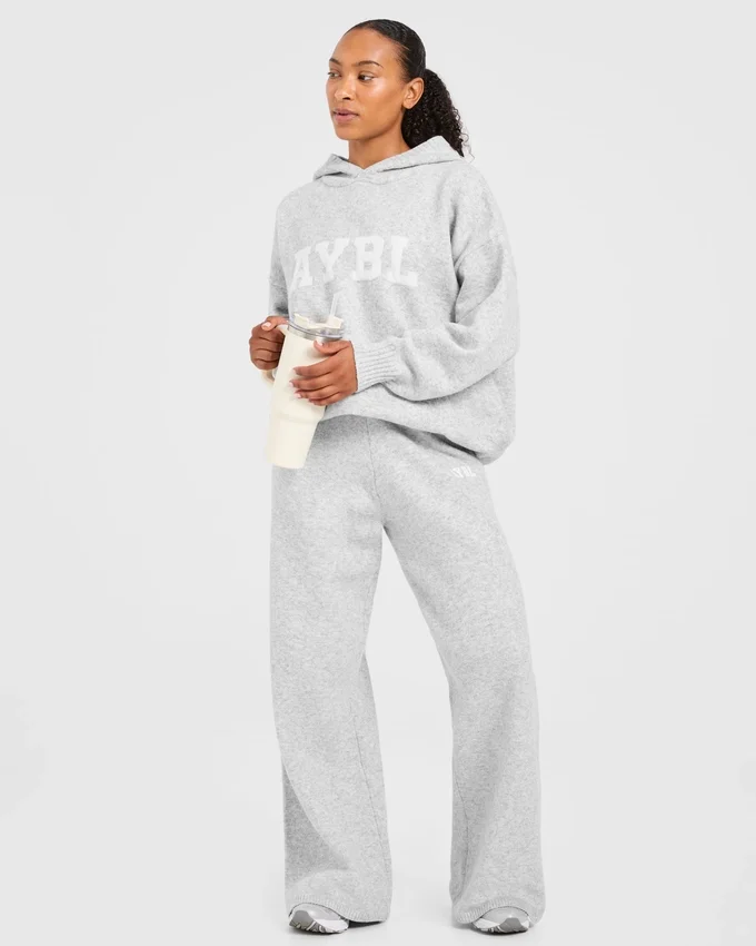 Varsity Oversized-Jogginghose aus Strick