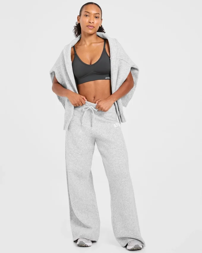 Varsity Oversized-Jogginghose aus Strick
