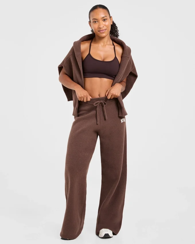 Varsity Oversized-Jogginghose aus Strick