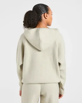 Weicher, übergroßer Strick-Hoodie
