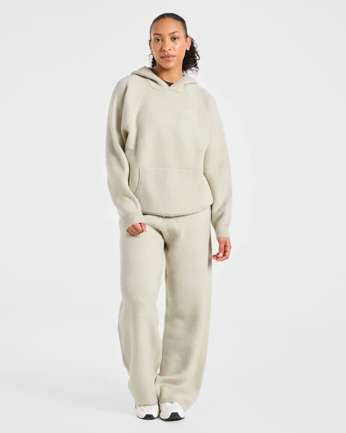 Weicher, übergroßer Strick-Hoodie