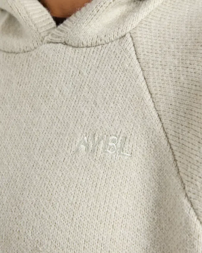 Weicher, übergroßer Strick-Hoodie