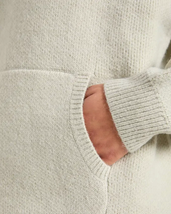 Weicher, übergroßer Strick-Hoodie