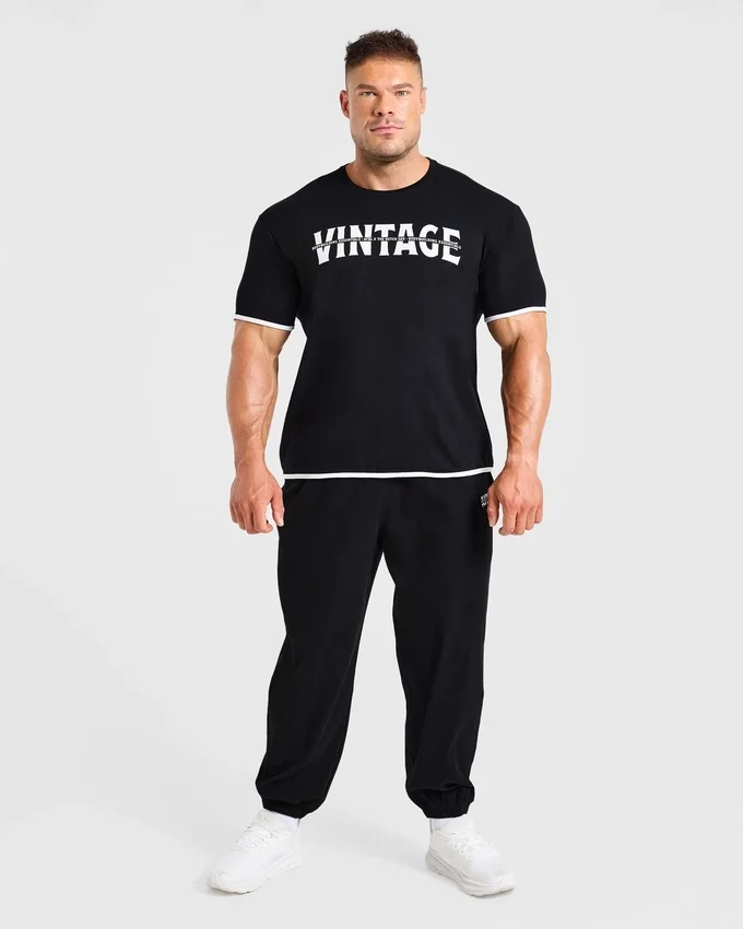 Wesley Vissers x Oversized-Jogginghose mit Rippbündchen