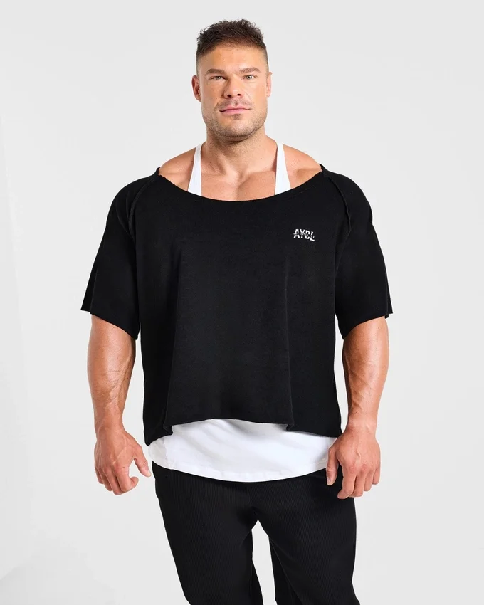 Wesley Vissers x Old School T-Shirt mit weitem Ausschnitt