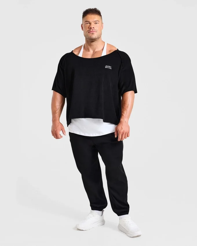 Wesley Vissers x Old School T-Shirt mit weitem Ausschnitt