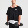 Wesley Vissers x Old School T-Shirt mit weitem Ausschnitt