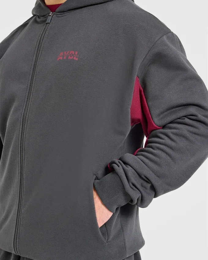Wesley Vissers x Oversized-Hoodie mit Reißverschluss
