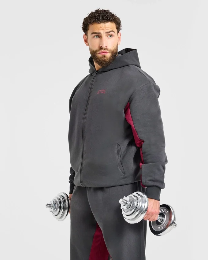 Wesley Vissers x Oversized-Hoodie mit Reißverschluss